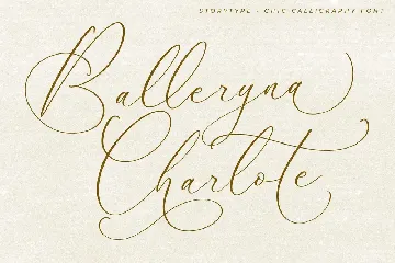 Balleryna Charlote Chic Calligraphy Font