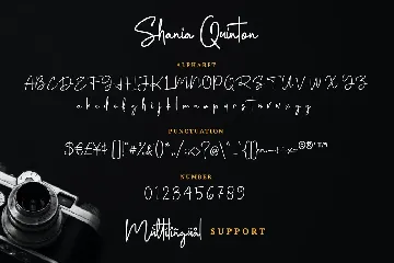 Shania Quinton - Signature Font