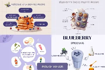 Blueberry Cheesecake Handwritten Monoline Font