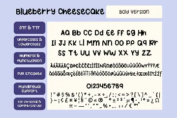 Blueberry Cheesecake Handwritten Monoline Font