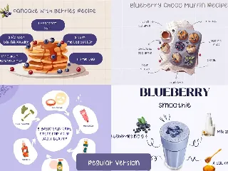 Blueberry Cheesecake Handwritten Monoline Font