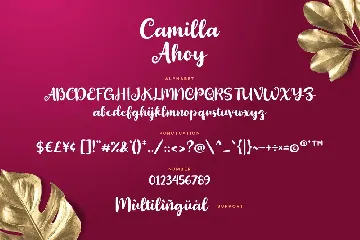 Camilla Ahoy Font