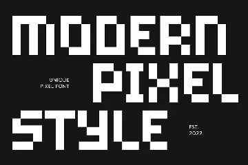 Micro - Pixelate Modern Font