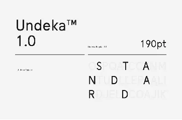 Undeka Regular Font