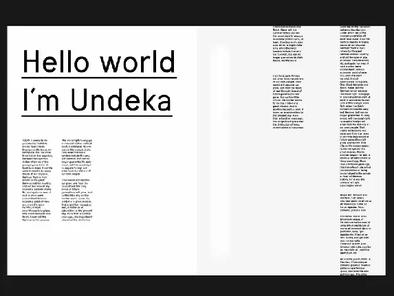 Undeka Regular Font