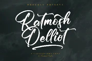 Ratmosh Delliot Calligraphy Font