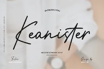 Keanister Modern Signature Font