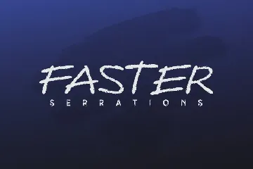 Eafrots Serrations - Brush Font