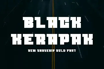 BlackKerapak-Bold font