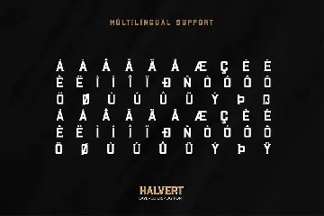 Halvert-Layered Display Font