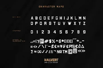 Halvert-Layered Display Font