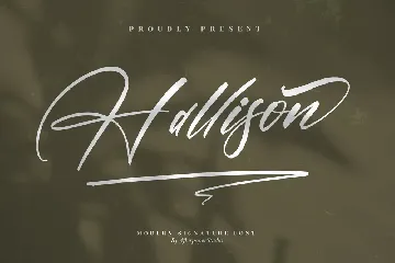 Hallison Modern Signature Font