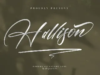 Hallison Modern Signature Font