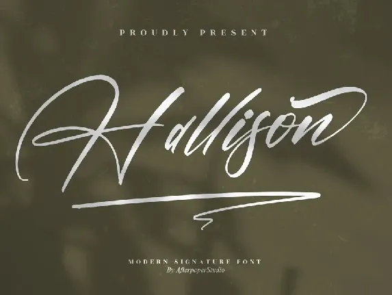 Hallison Modern Signature Font