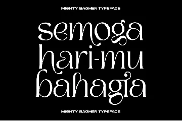 Mighty Bagher font