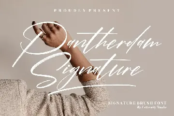 Pantherdam Signature Brush Font