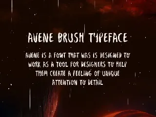 Avene Brush Font