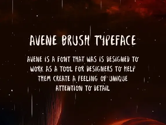 Avene Brush Font