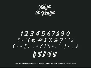 Keiya la Kenya font