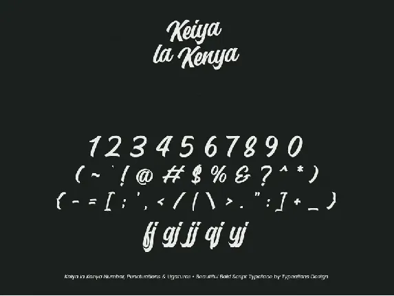 Keiya la Kenya font