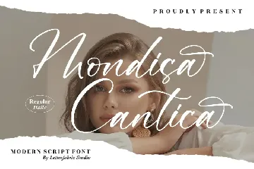 Mondisa Cantika Modern Script Font