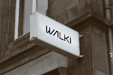 Walkiwar Modern Display Font