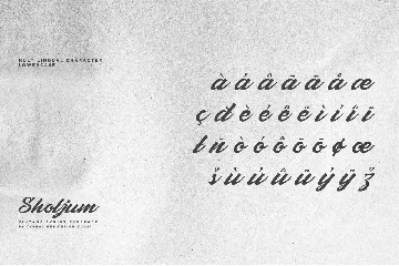 Sholjum font