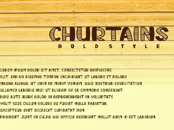 Churtains - Bold Display Fonts