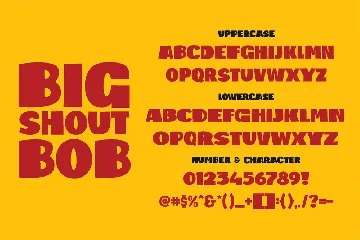 Big Shout Bob - Comic Cartoon Font