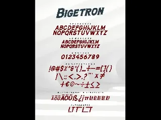 Bigetron - Modern Sans Font