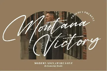 Montana Victory Modern Signature Font