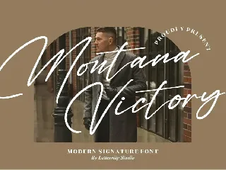 Montana Victory Modern Signature Font