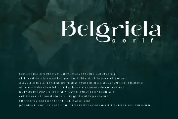 Belgriela - Serif Font