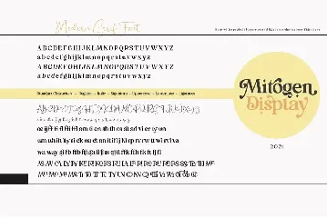 Mitogen display font