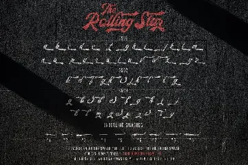 The Rollingstar - Stylish Bold Script font