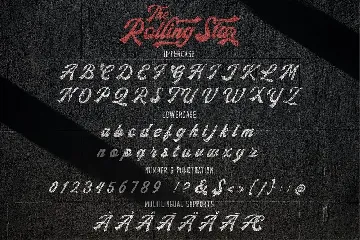 The Rollingstar - Stylish Bold Script font