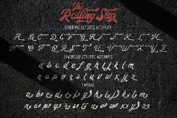 The Rollingstar - Stylish Bold Script font