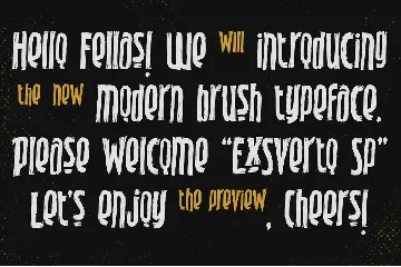 Exsverto Sp font