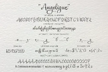 ANGELIQUE Script font