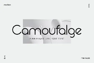 Camaufalge Modern Minimalism Font