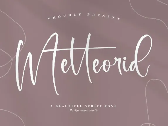 Metteorid Beautiful Script Font