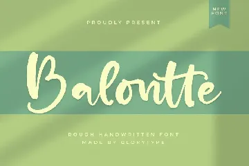 Balontte Rough Handwritten Font