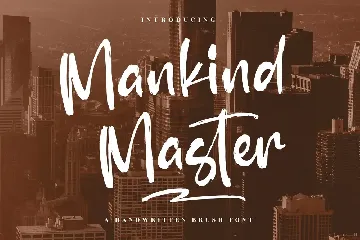 Mankind Master Handwritten Brush Font