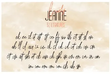 Lovely Jeanne - Script Font