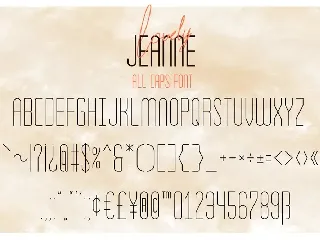 Lovely Jeanne - Script Font