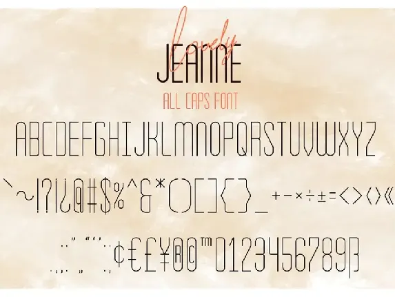 Lovely Jeanne - Script Font