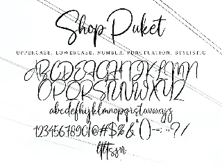 Shop Puket font