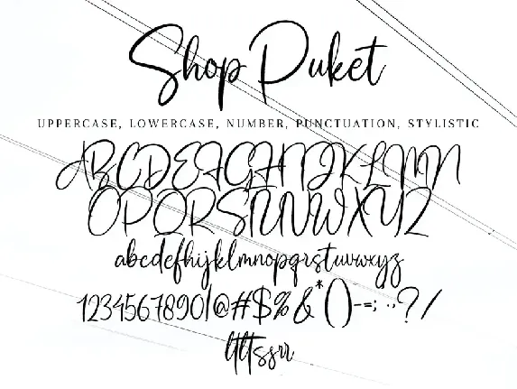 Shop Puket font