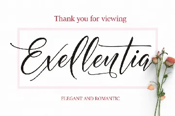 EXELLENTIA Script font