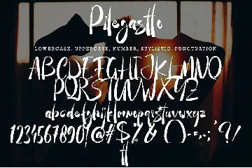 Pilegastto font